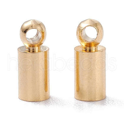 Brass Cord Ends KK-D002-01A-G-1
