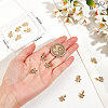 Beebeecraft 16Pcs Brass Micro Pave Clear Cubic Zirconia Charms KK-BBC0015-88-3
