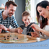 2 Sets 2 Sizes Clear Acrylic Airplane Model Holders with Scales ODIS-WH0025-170B-5