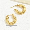 304 Stainless Steel Hoop Earrings JR3328-4