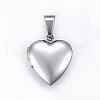 Tarnish Resistant 316 Stainless Steel Locket Pendants STAS-O103-28P-1