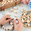 Natural Wooden Beads WOOD-TA0001-48-5