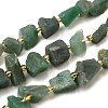 Raw Rough Natural Green Aventurine Beads Strands G-Z087-A02-2