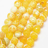 Natural Fire Crackle Agate Bead Strands X-G-K166-07F-10mm-17-1