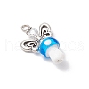 Handmade Lampwork Beads with Glass Beads Pendants PALLOY-MZ00697-4