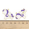 Golden Plated Alloy Enamel Pendants ENAM-Z017-01G-3