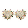 Brass Micro Pave Colorful Cubic Zirconia Pendants ZIRC-I063-17G-2
