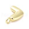 Rack Plating Brass Balloon Letter Pendants KK-C050-01G-L-2