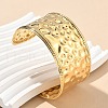 304 Stainless Steel Cuff Bangles for Women AJEW-P127-23G-1
