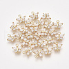 Brass Cubic Zirconia Charms KK-S348-441-1