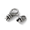 316 Stainless Steel Lobster Claw Clasps Sets STAS-D303-10AS-01-2