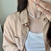 Faceted Column Brass Pendant Necklaces FS-WG804A2-01-2
