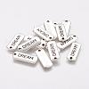 Tibetan Style Alloy Rectangle with Word Dream Pendants X-TIBEP-Q043-065-RS-1