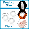  100Pcs Natural Quartz Sphere Beads G-NB0005-51B-3