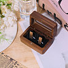 Wooden Couple Rings Box OBOX-WH0019-03A-5