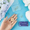 SUNNYCLUE 6Pcs 3 Styles Rack Plating Brass Spring Gate Rings KK-SC0004-45-3