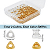 SOFPLATE 1000Pcs 2 Colors Zinc Alloy Spacer Beads FIND-SP0002-34-2