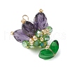 Transparent Glass Pendants PALLOY-MZ00722-06-2