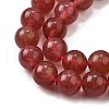 Natural Strawberry Quartz Beads Strands G-L621-B09-8mm-4