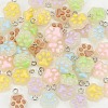 ARRICRAFT 48Pcs 8 Colors Translucent Resin Paw Print Pendants CRES-AR0001-31-4