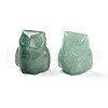 Natural Green Aventurine Owl Display Decorations G-N345-04D-2