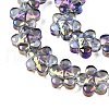 Electroplate Glass Beads Strands EGLA-T028-02L-3