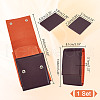 Portable PU Leather Single Watch Pouch Storage Bags ABAG-WH0048-20A-2