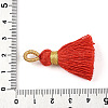 Polycotton(Polyester Cotton) Tassel Pendant Decorations FIND-N006-01G-3