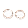 Ion Plating(IP) 304 Stainless Steel Huggie Hoop Earrings EJEW-F111-20mm-RG-2