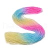 Transparent Gradient Color Glass Beads Strands GLAA-G101-2mm-10-2