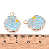 Marine Animals Alloy Enamel Pendants ENAM-T022-34H-3