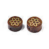 Natural Rosewood Undyed Beads WOOD-N013-027-3