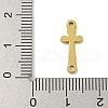 Ion Plating(IP) 201 Stainless Steel Connector Charms STAS-S146-09G-3