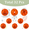 SUNNYCLUE 32Pcs All Kinds of Sports Balls Silicone Beads SIL-SC0001-81B-2