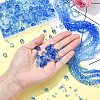 6 Styles Gradient Color Transparent Painted Glass Beads Strands DGLA-YW0001-28A-5