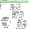 Beach Theme Carbon Steel Cutting Dies Stencils DIY-WH0309-1939-2