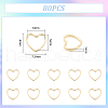Unicraftale Brass Linking Rings KK-UN0002-96B-3