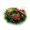 Christmas Wreath PVC Pendant Decorations HJEW-R100-01C-3