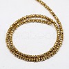 Electroplate Non-magnetic Synthetic Hematite Beads Strands X-G-J160-A-02-2
