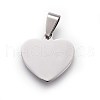 Tarnish Resistant 304 Stainless Steel Stamping Blank Tag Pendants X-STAS-L220-02B-1