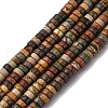 Natural Picasso Jasper/Polychrome Jasper Beads Strands G-L624-I15-2x4mm-2