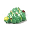 Christmas Theme Opaque Resin Cabochons RESI-E043-01L-3