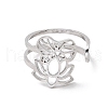 304 Stainless Steel Open Cuff Rings RJEW-Q808-03C-P-2