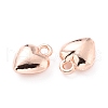 Alloy Heart Charms PALLOY-J689-25RG-AAA-3