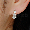 Elegant S925 Sterling Silver Circle Hoop Earrings FR8942-2-1