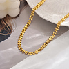 Brass Leaf Link Chain Necklaces for Women DM0082-1-1