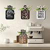 Wooden Pendant Decoration HJEW-WH0074-018-5