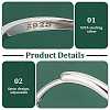   1Pc Adjustable Sterling Sliver Finger Ring Components FIND-PH0023-44-4