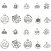 100Pcs 10 Styles Tibetan Style Alloy Charms TIBEP-CJ0002-34-1