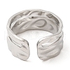 304 Stainless Steel Open Cuff Rings RJEW-K245-74P-2